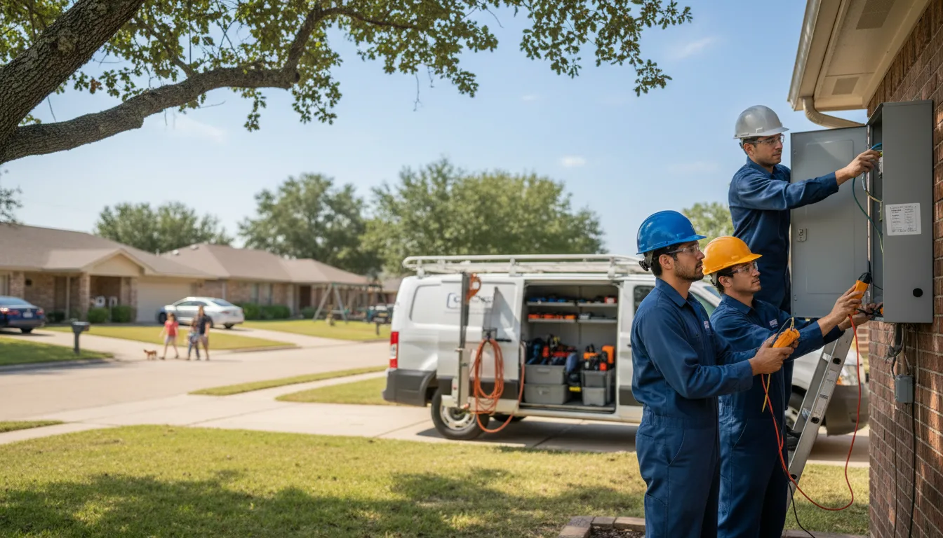 Certified electrician providing emergency electrical services in De Valls Bluff, AR